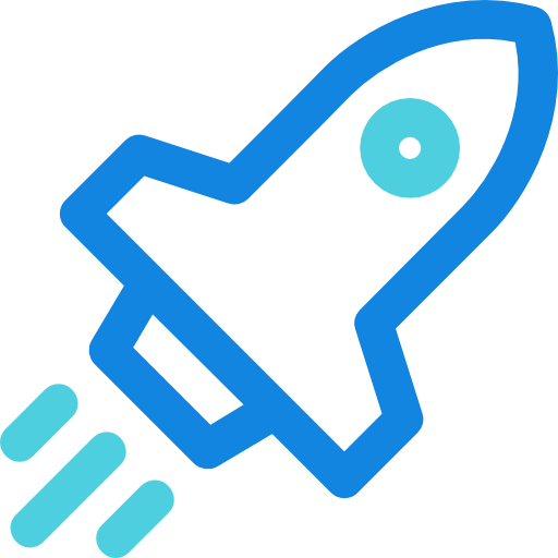Rocket launch icon