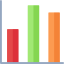 Bar chart icon 64x64