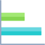 Bar chart icon 64x64