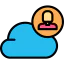 Cloud computing ícone 64x64