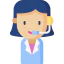 Call center agent Ikona 64x64