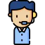 Call center agent icon 64x64