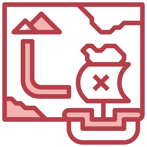 Treasure map icon