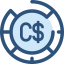 Canadian dollar icon 64x64