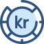 Danish krone icon 64x64