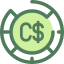 Canadian dollar icon 64x64