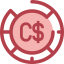 Canadian dollar icon 64x64