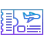 Boarding pass icon 64x64