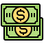 Dollar bill ícone 64x64