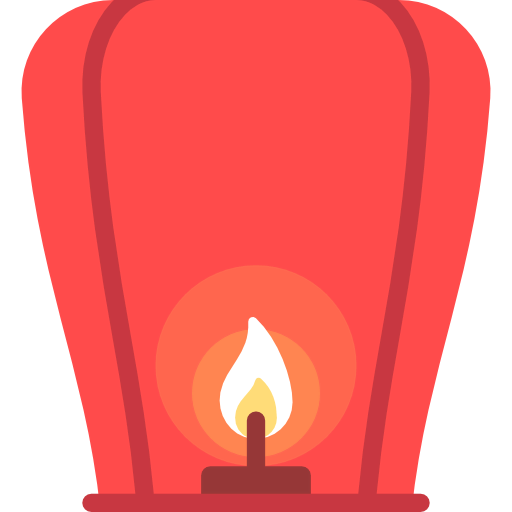 Sky lantern icon