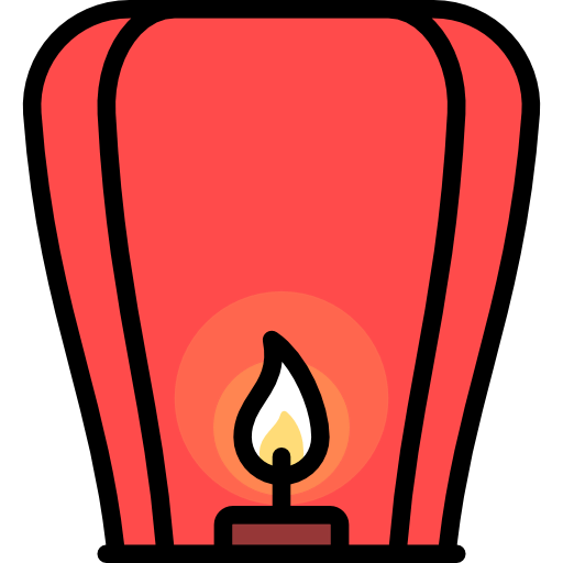 Sky lantern icon