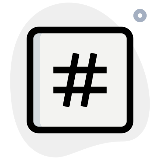 Hashtag icon