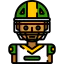 American football player icon 64x64