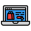 Shopping online icône 64x64