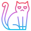 Black cat icon 64x64