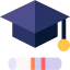 Graduation cap icon 64x64