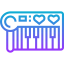 Piano keyboard icon 64x64