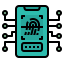 Fingerprint scan icon 64x64