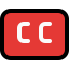 Closed caption icon 64x64