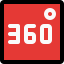 360 video Ikona 64x64