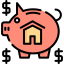 Piggy bank icon 64x64