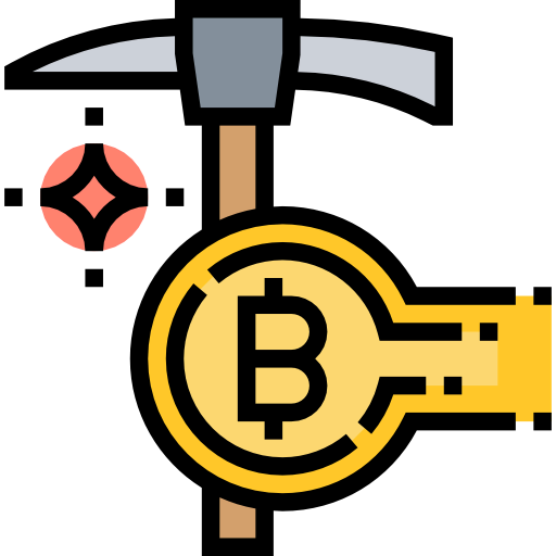 Bitcoin mining icon