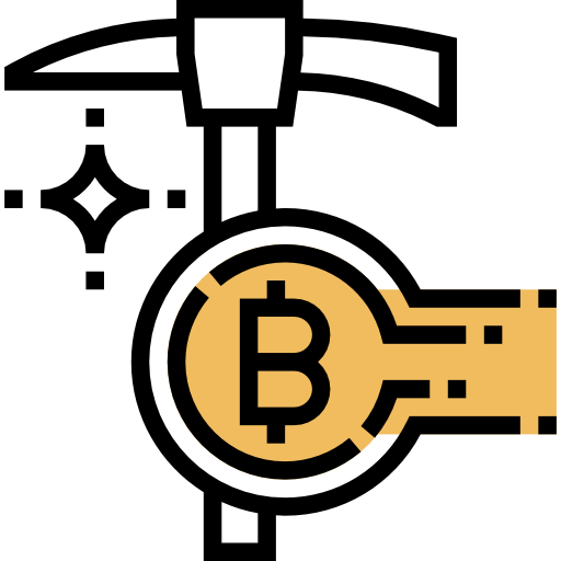 Bitcoin mining icon