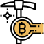 Bitcoin mining biểu tượng 64x64