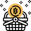 Bitcoin basket アイコン 64x64