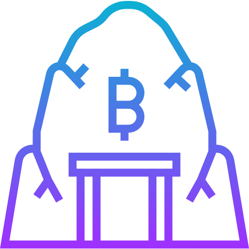 Bitcoin mine icon