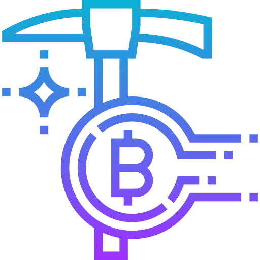 Bitcoin mining icon
