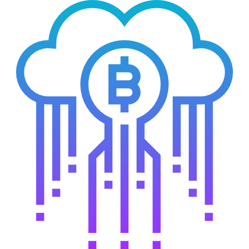 Cloud mining icon