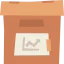 Line chart icon 64x64