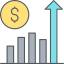 Bar chart icon 64x64