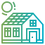 Solar house icon 64x64