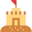 Sand castle icon 64x64