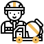 Concrete mixer icon 64x64