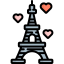 Eiffel tower icon 64x64