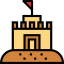 Sand castle icon 64x64