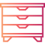 Chest of drawers icon 64x64