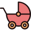Baby carriage icon 64x64