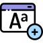 Add text アイコン 64x64