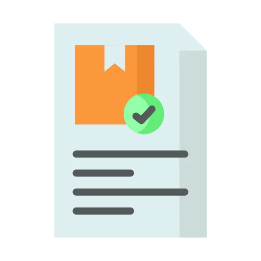 Delivery note icon