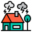Natural disaster icon 64x64