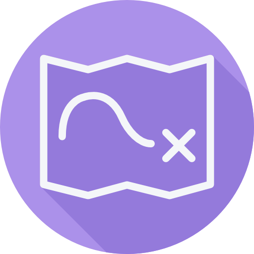 Treasure map icon