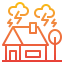 Natural disaster icon 64x64