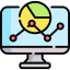 Line graph icon 64x64
