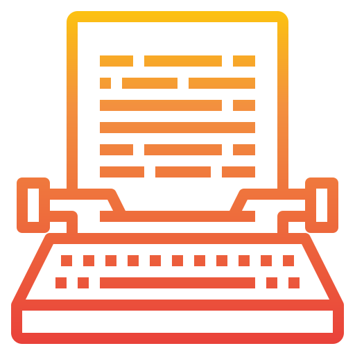 Typewriter icon
