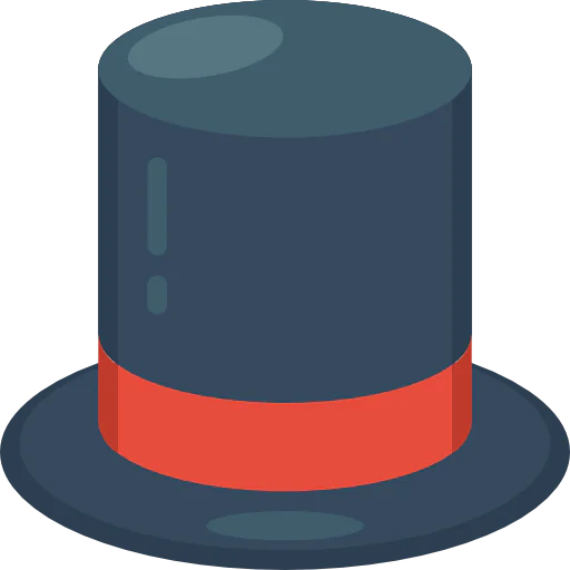 Top hat icon