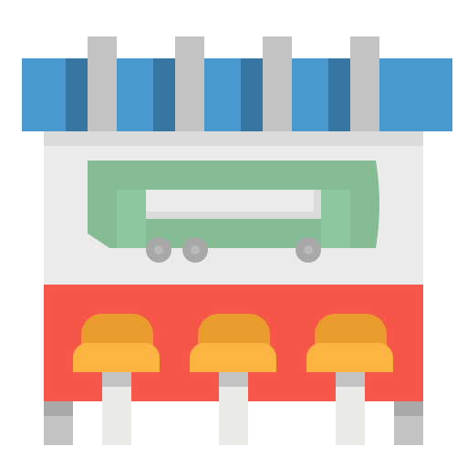 Bus stop icon